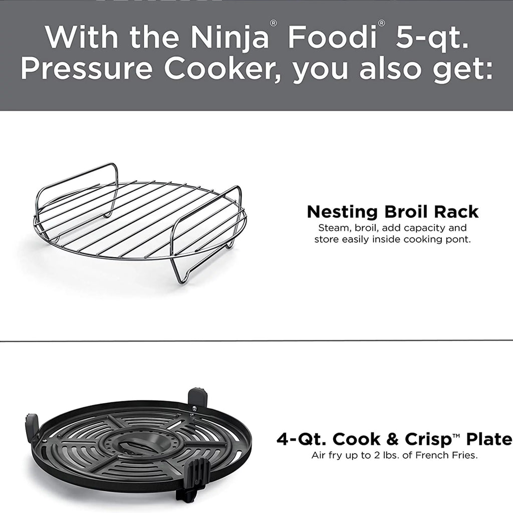 Silver 9 in 1 Pressure Cooker and Air Fryer N72463