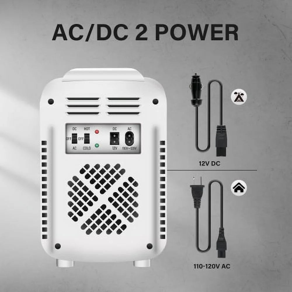 White 4L Portable Mini Fridge C5632