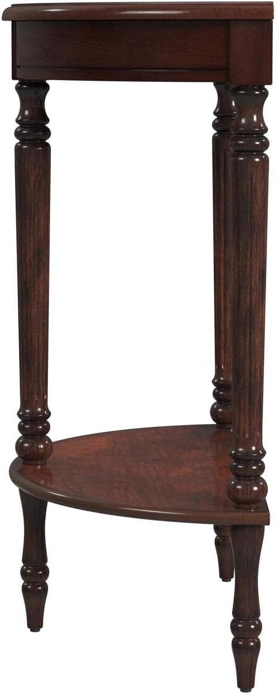 Cherry Brown Demilune Console Table U106107