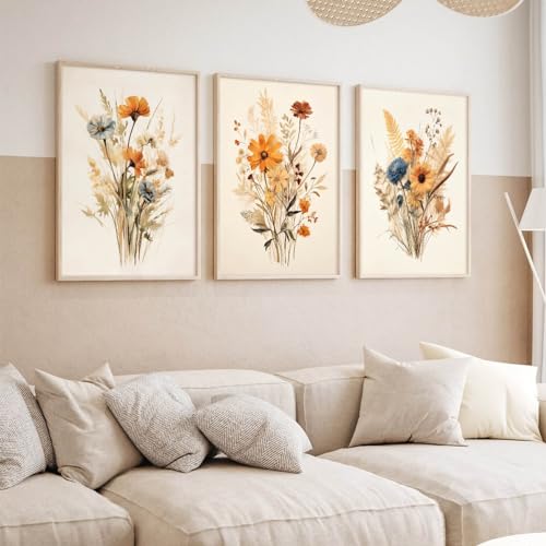 Sage Green Forest Canvas Wall Art Prints Set of 3 12x16 Inch Unframed X4057