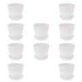 White 10 Pcs Flowerpot U282
