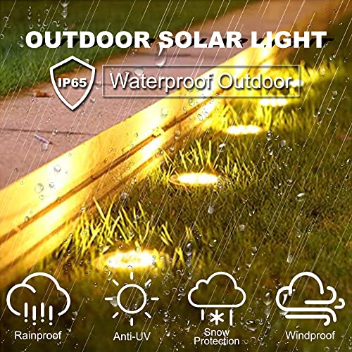 16 Pack Warm Light Solar Ground Lights I2649