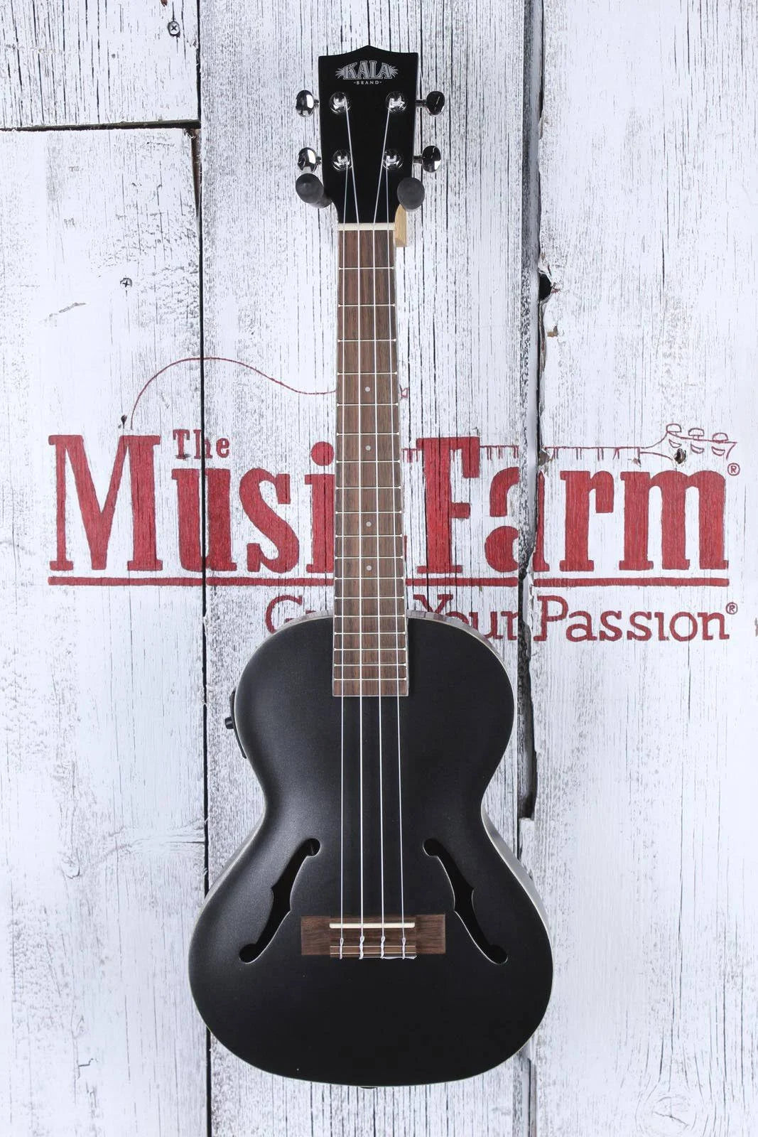 Metallic Black Archtop Tenor Ukulele H321866