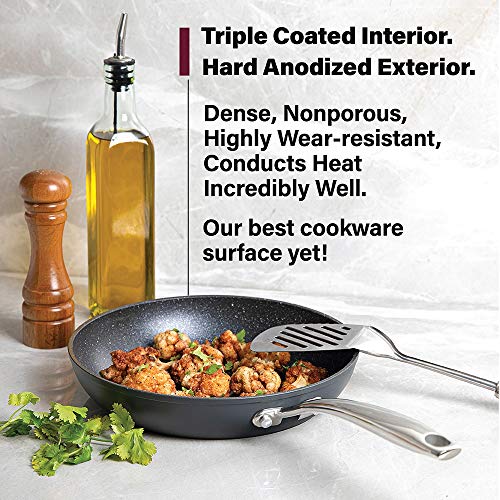 Hard Anodized Nonstick Frying Pan Set 10" & 11.5" Skillet Set Z838583