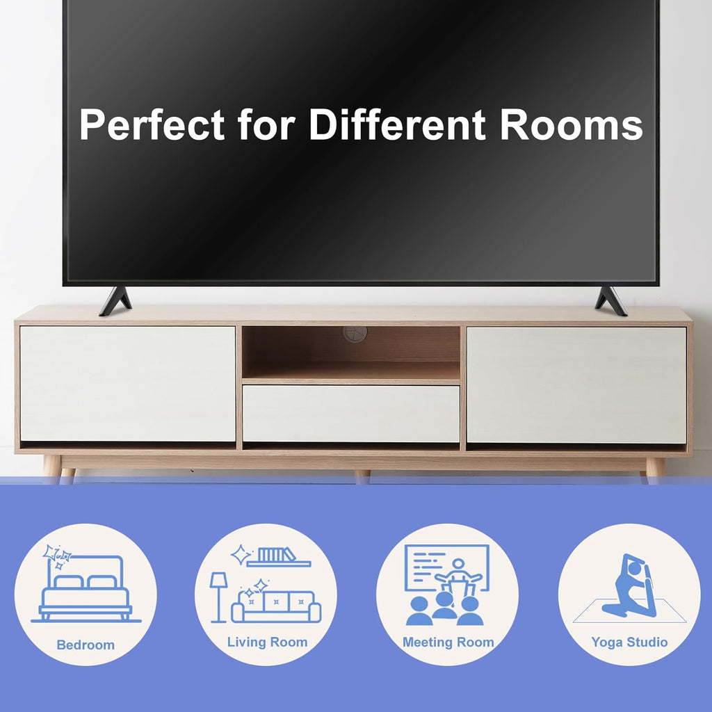 Black TV Stand Legs Replacement with Screws Z986334