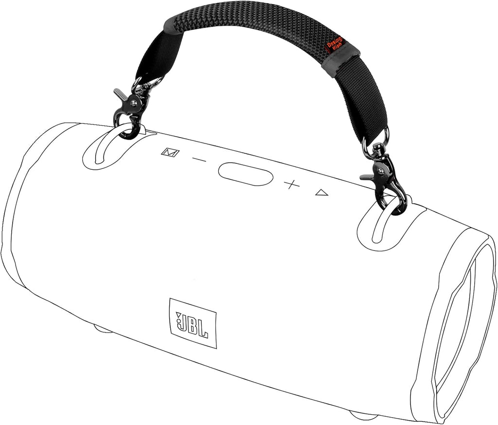 Black Removable Speaker Handle Strap T69168