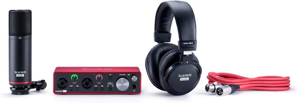 2-in, 2-out USB Audio Interface with Microphone & Headphones S580017