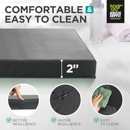 10' x 4' 4-Fold Folding Exercise Mat with Carrying Handles & Velcro Design L383810
