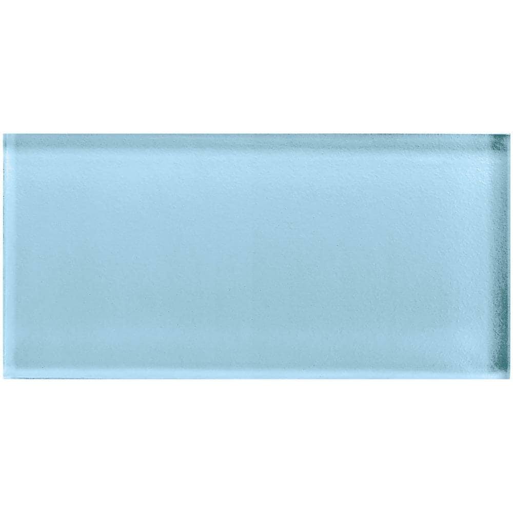 32-Pack Powder 3-in x 6-in Unglazed Glass Subway Wall Tile H71361