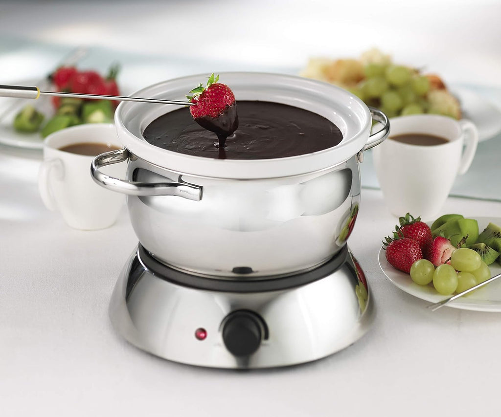 3-in-1 Electric Fondue Set, 81 Ounce, Silver M5506