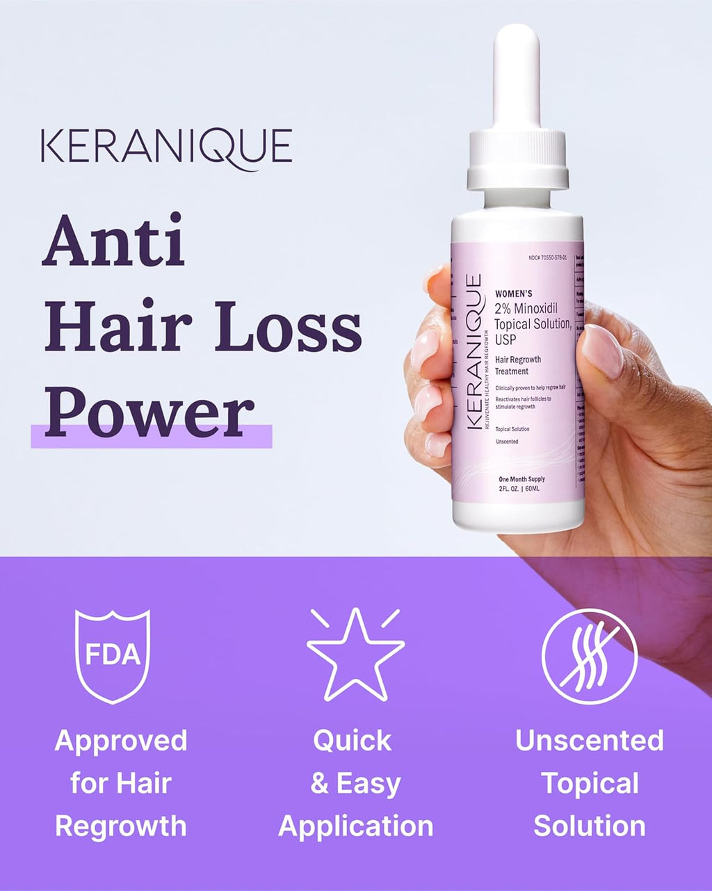 2% Minoxidil Hair Regrowth Tonic for Women G294