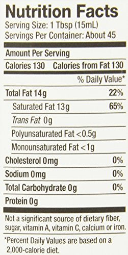 23 Ounce Pack of 2 Refined Coconut Oil I440