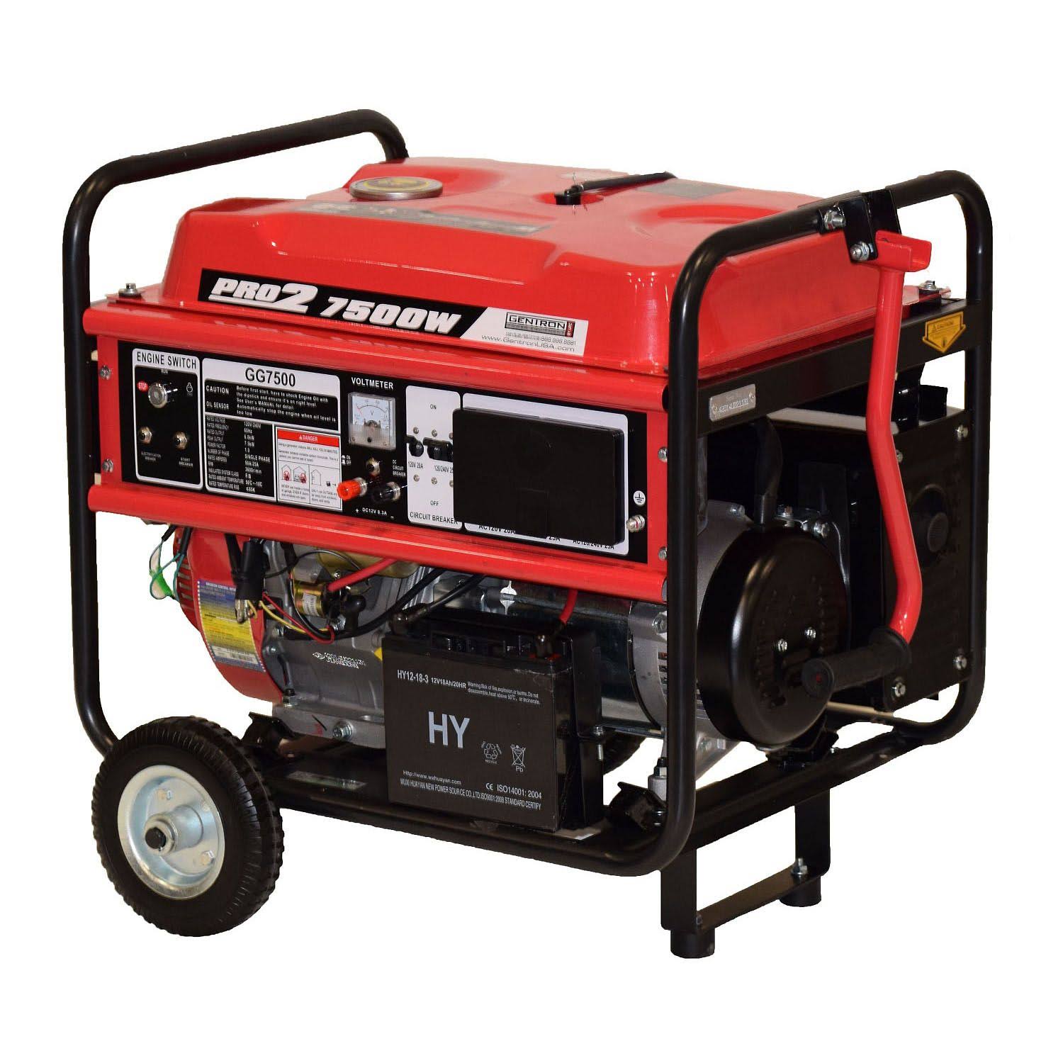 6000W Rated 7500W Peak Portable Gas-Powered Generator Y649