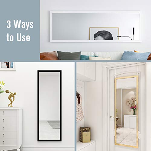 48" x 16" Full Length Metal Frame Mirror, 2 Pcs Door Hanging Mirror C415
