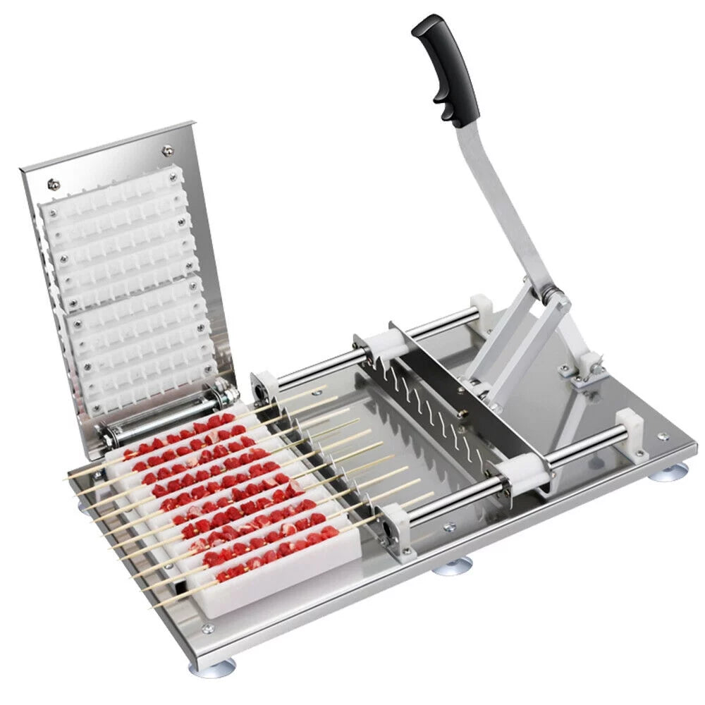 Manual Meat Skewer 10 Strings BBQ Tool X588