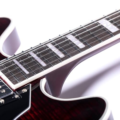Black Semi-Hollow Body Electric Guitar L35388
