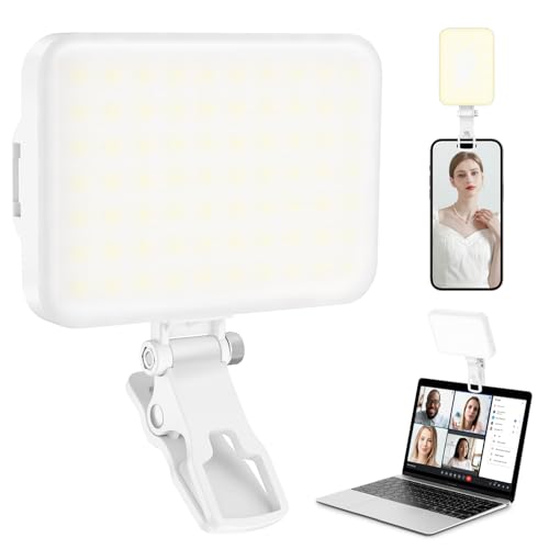 60 LED Portable Selfie Light with Clip & Tripod Adapter Rechargeable 2200mAh T526922