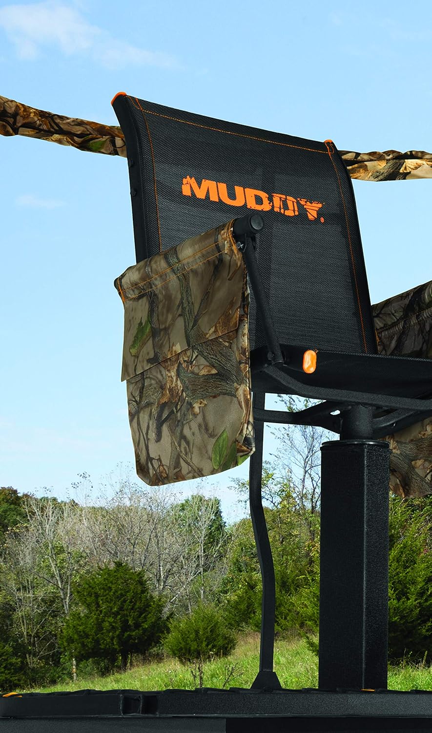 16 Foot Single Seater Foldable Outdoor Hunting Tripod Stand with 2 Detachable Gear Bags H74113