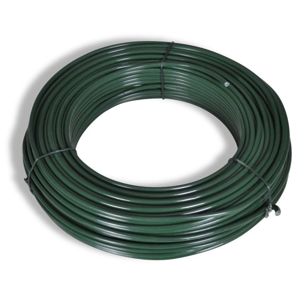 Green Steel Chain Link Fence with Posts 3x22 x 82 Z9878