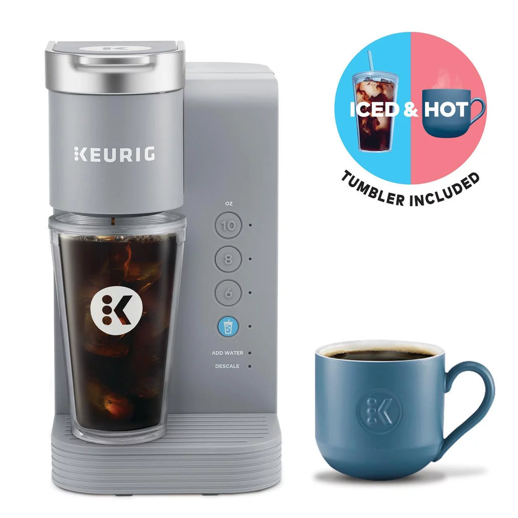Gray Iced and Hot Single-Serve K-Cup Pod Coffee Maker H131