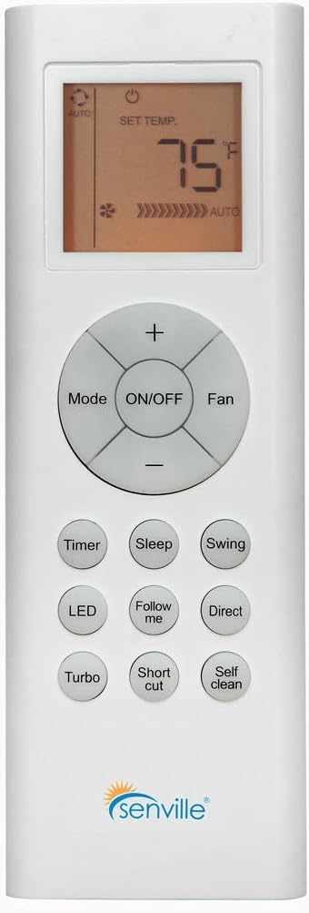 12,000 BTU Floor Console Mini Split AC/Heating System, White E980