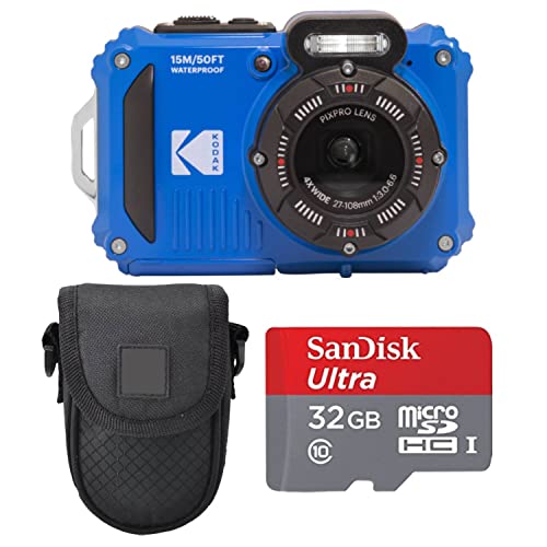 Blue Digital Camera with 32GB microSDHC Card A4055