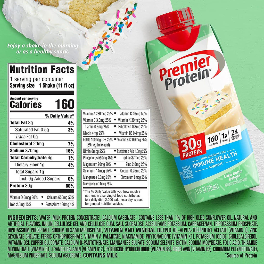 11 Fl. Oz Each Variety Sampler Pack of Protein Shakes (12 Pack) U45936