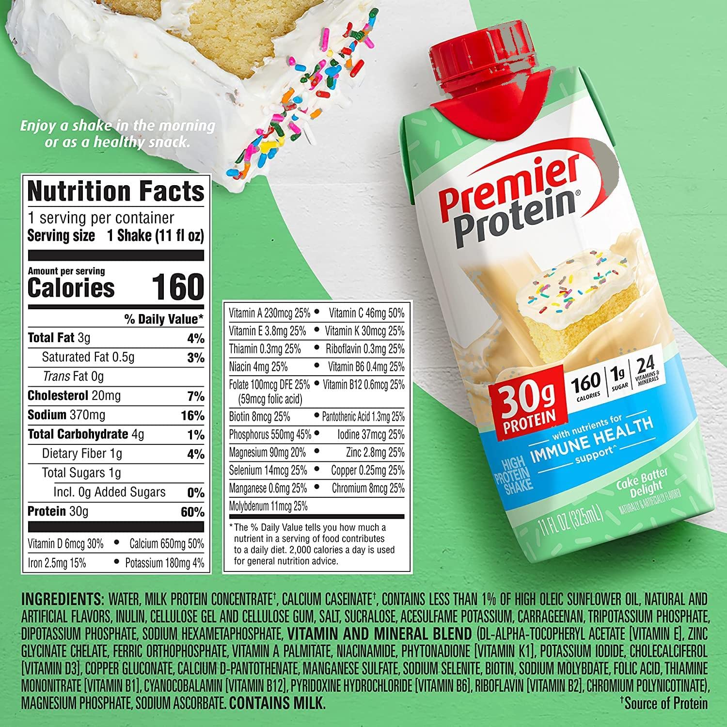 11 Fl. Oz Each Variety Sampler Pack of Protein Shakes (12 Pack) U45936