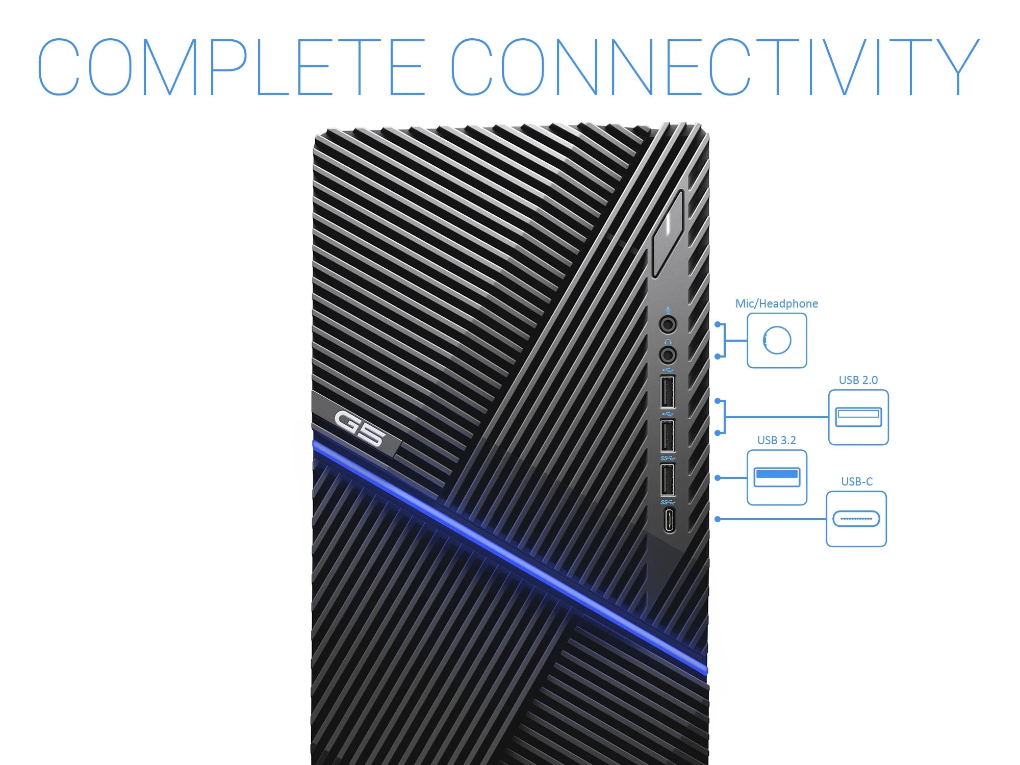Intel Core i5-10400F 8GB RAM 2TB NVMe SSD AMD Radeon RX 5300 Gaming Desktop G7962