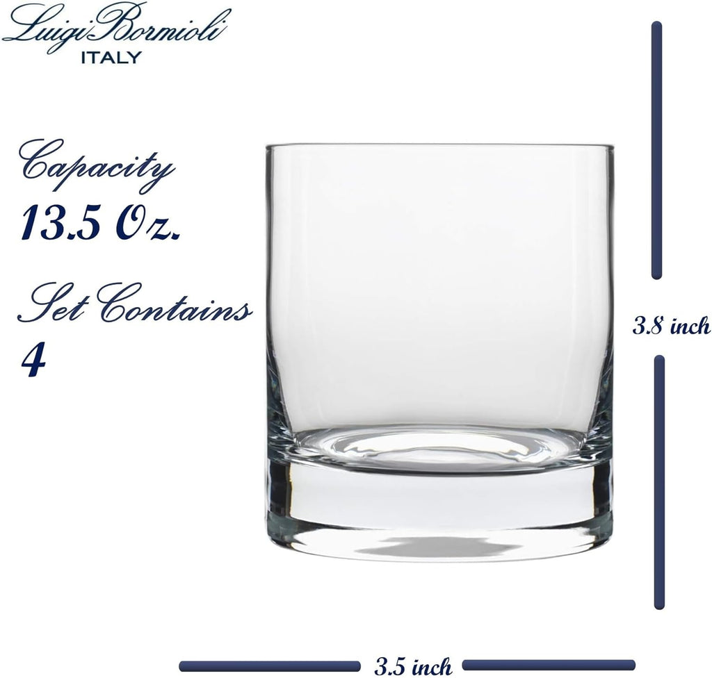 Set of 4 Double Old Fashioned Glasses, 13.5 fluid ounce N123