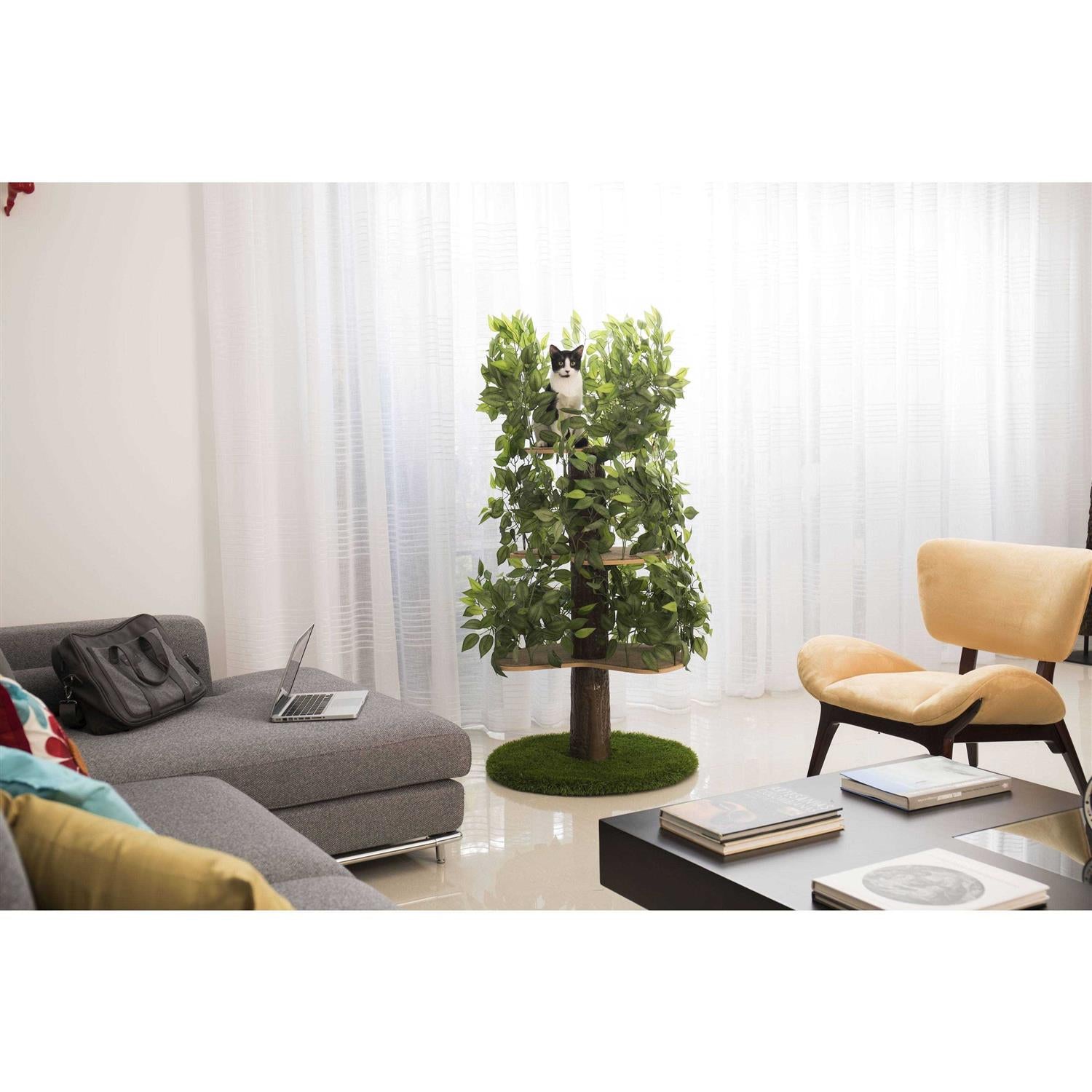 Cat Tree with Leaves Cat House Cat Activity Tree Y36415