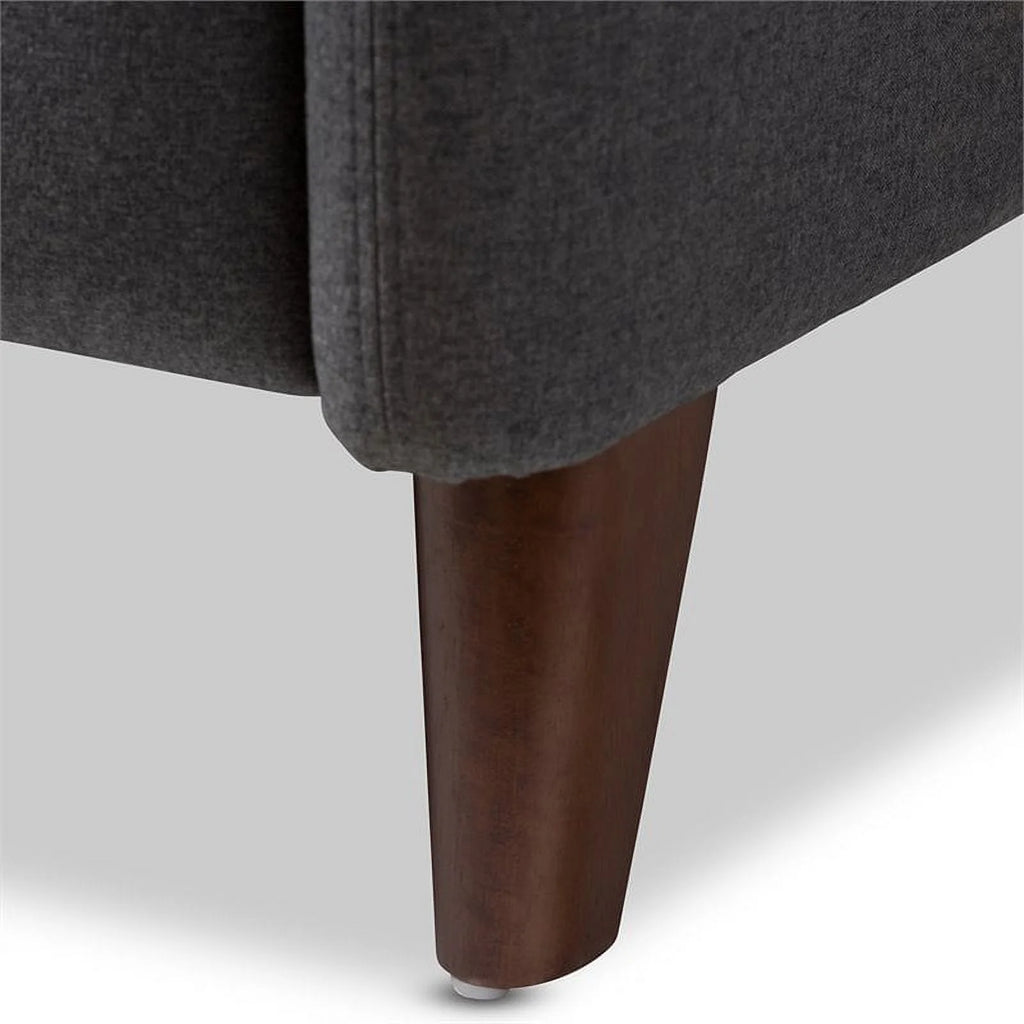 Gray and Walnut Recliner A152