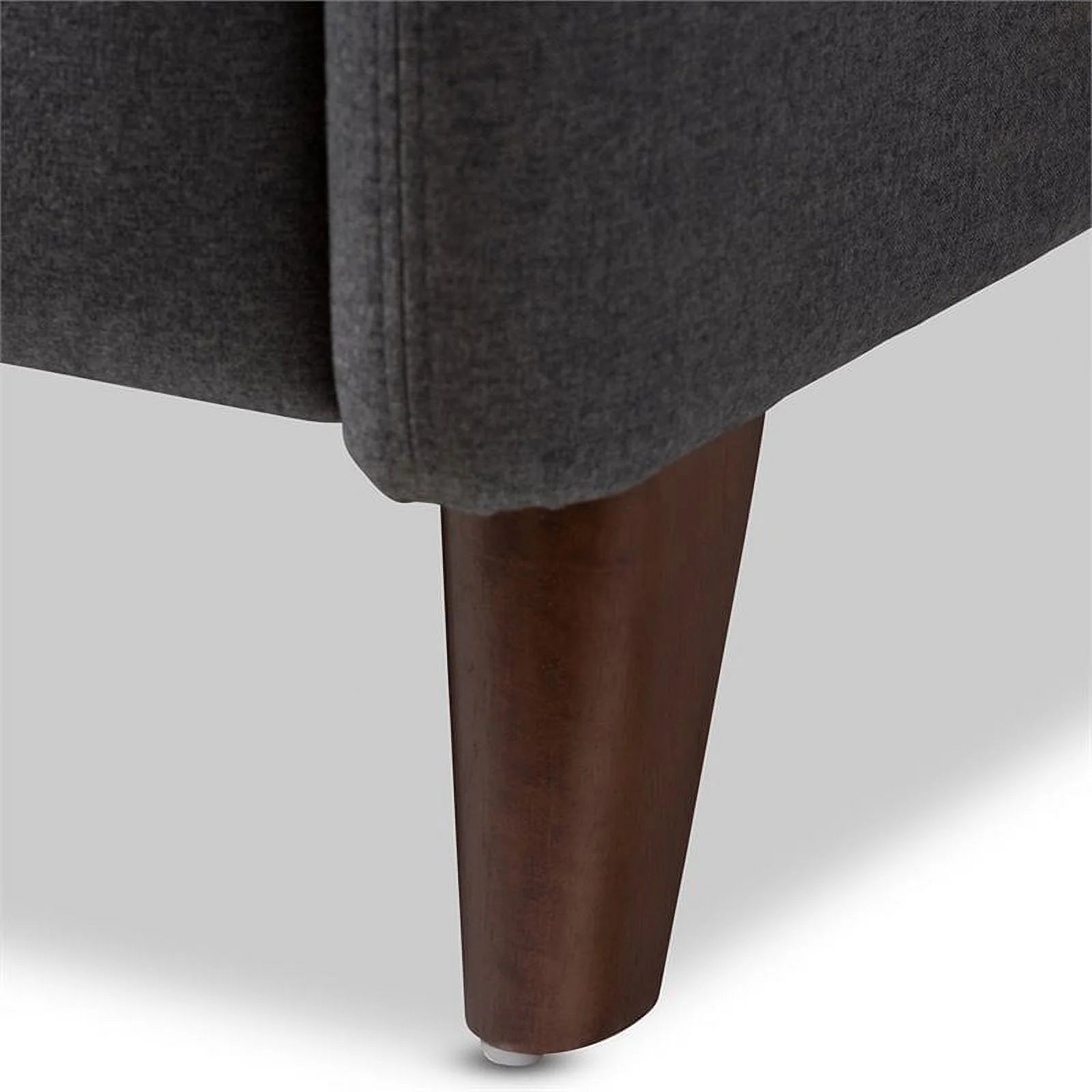 Gray and Walnut Recliner A152