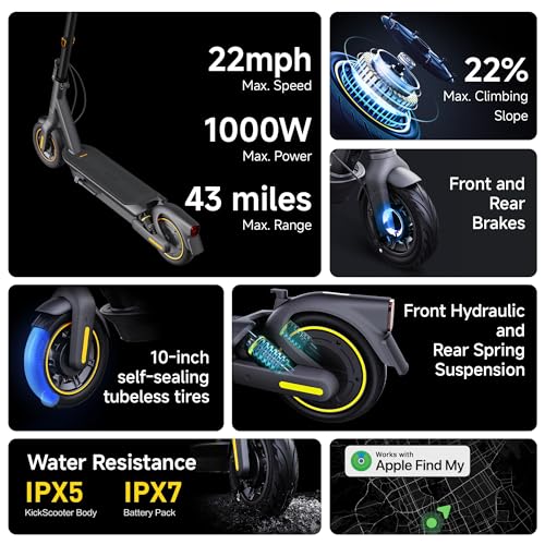 Electric Kick Scooter with Dual Suspension H2838