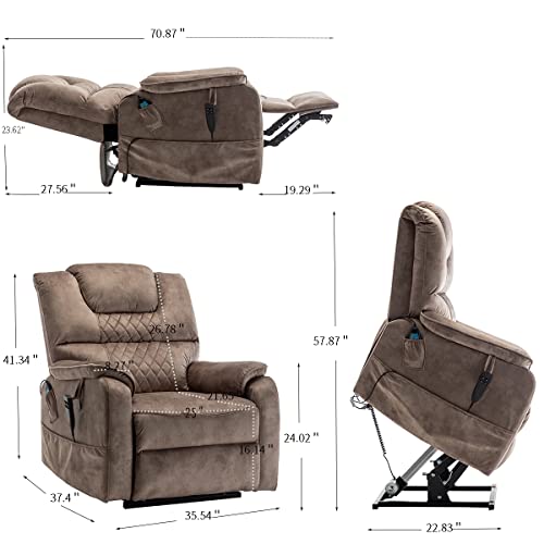 Yellow Heavy Duty Electric Recliner Lift Chair R948