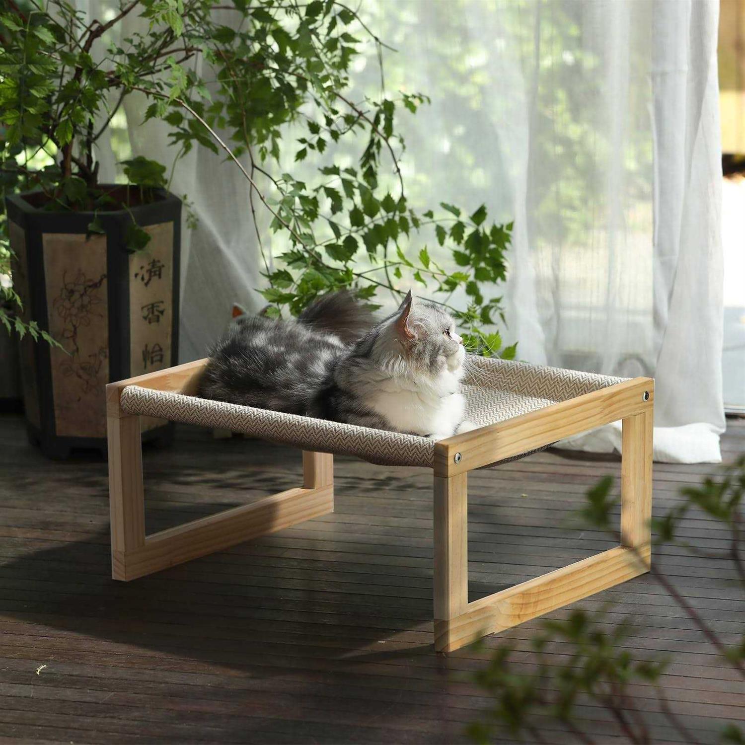 Dog Bed Cat Bed Wooden Cat Hammock L498