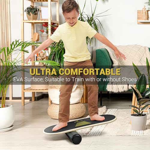 7 Modes Balance Board with Adjustable Stoppers and Roller U6275