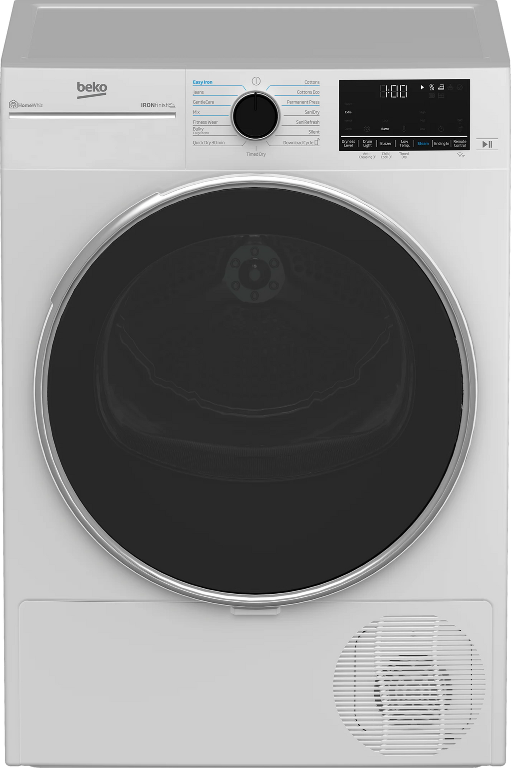 White Front Load Electric Dryer A818
