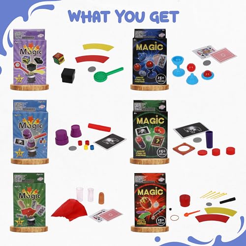 24 Packs Magic Trick Set with Over 15 Tricks Each A4421