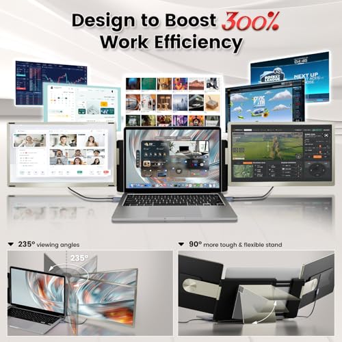 15.6" Portable Monitor with 120% sRGB, FHD IPS & 235° Rotation U203