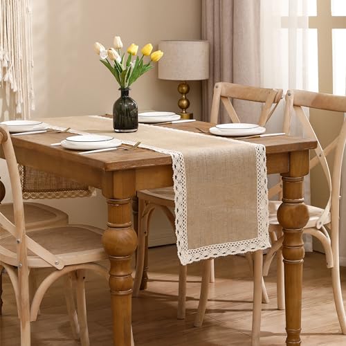 Natural Jute Braided Table Runner 13x120 inch N422365