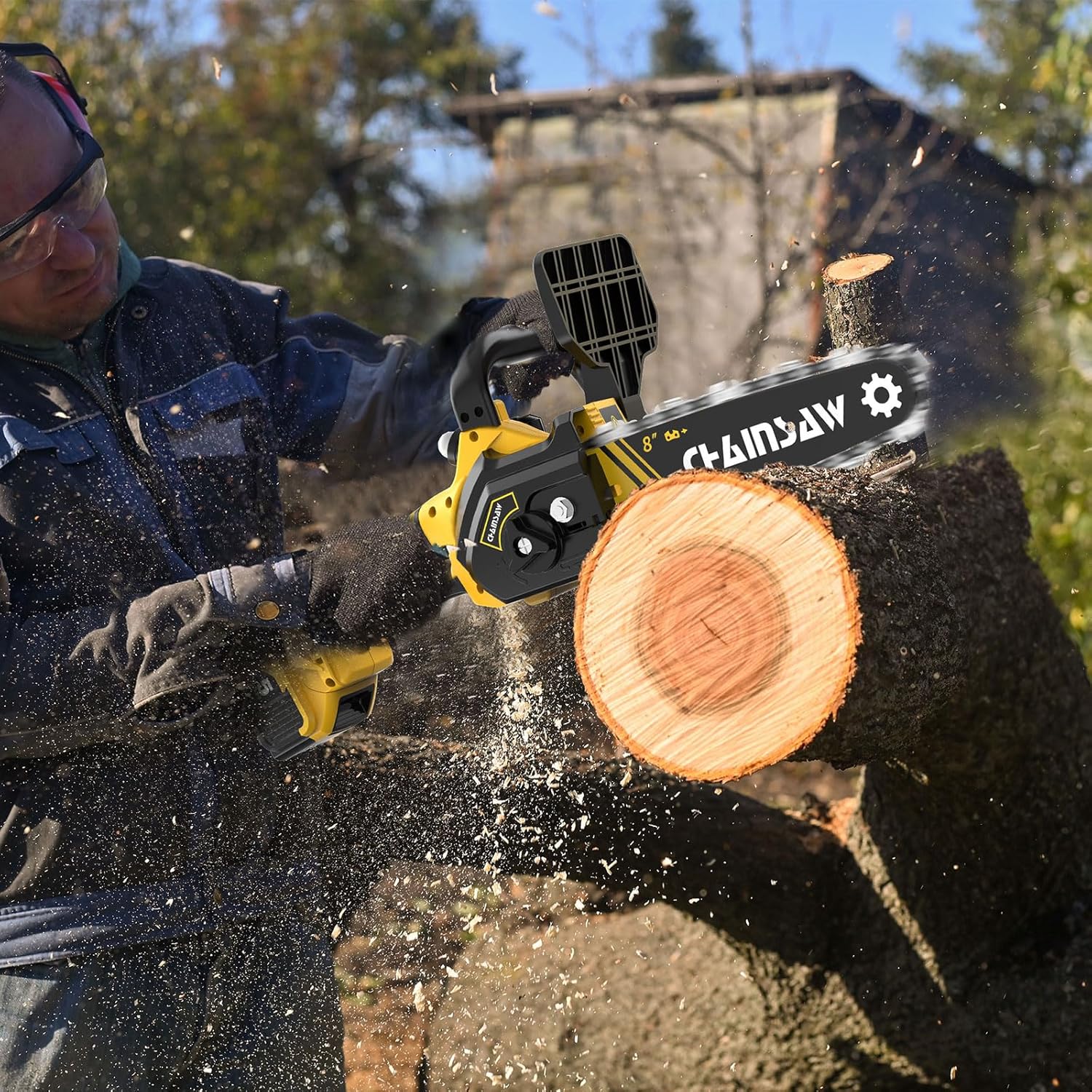 Mini Chainsaw 8 Inch Brushless Cordless Pruning Chainsaw M12144