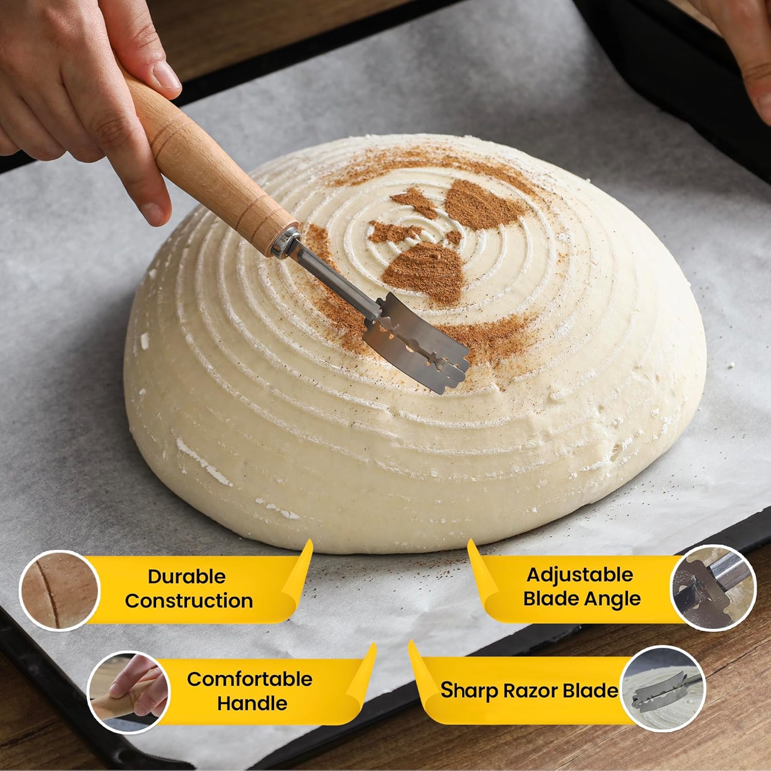 Round 9 inch Sourdough Proofing Basket J638041