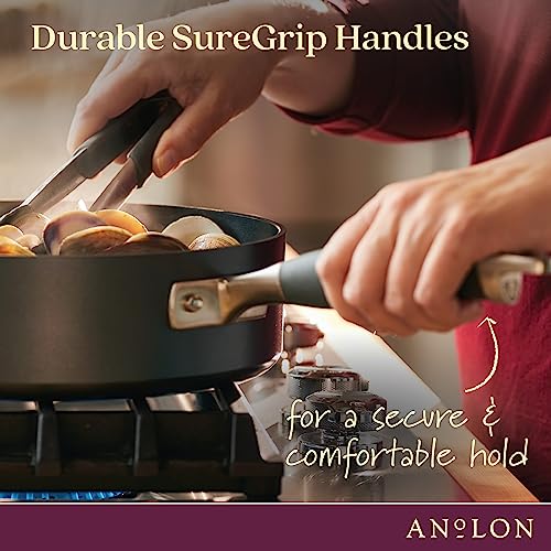 4 Quart Hard Anodized Nonstick Square Fry Pan with Helper Handle K7156