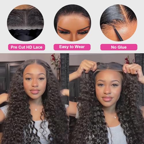 28 Inch Deep Wave Lace Front Human Hair Wig V24210