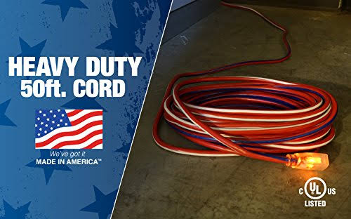 50-Foot 12/3 Extension Cord with Lighted End Z4761