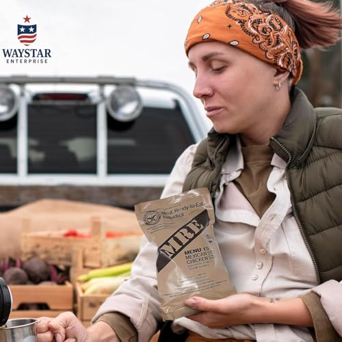 4 Pack MRE Meals Ready to Eat with Heaters H50107