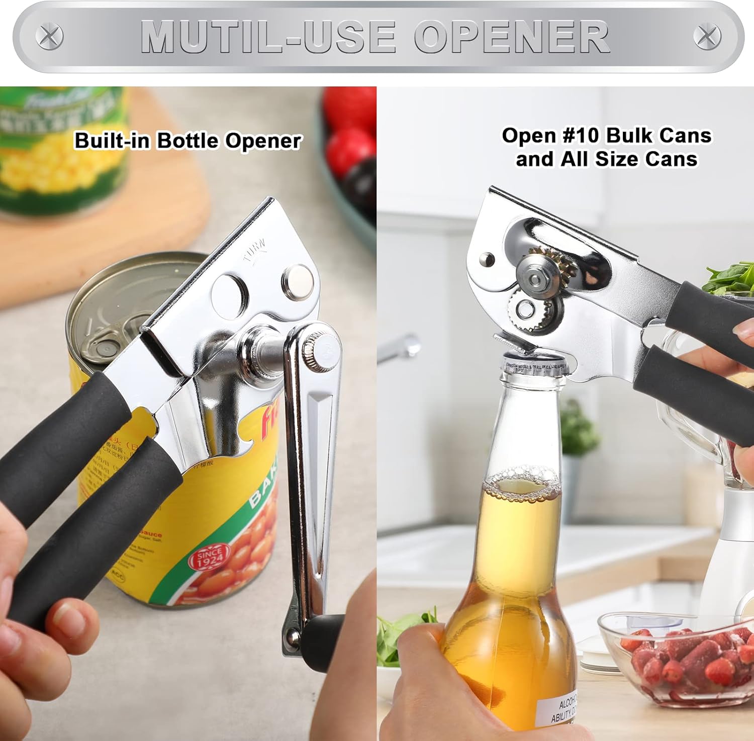 Stainless Steel Manual Can Opener O357824