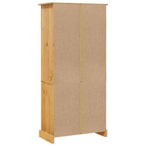 5-Tier Rustic Mexican Pinewood Bookcase U1247