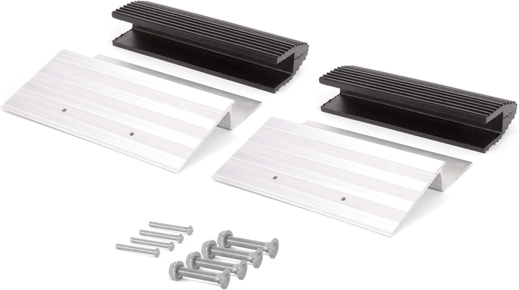 Truck and Trailer Loading Ramp Kit with Aluminum Brackets and Rubber Feet, Pack of 2 O400685